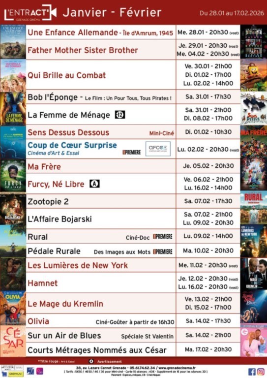 CINÈMA  À GRENADE SUR GARONNE