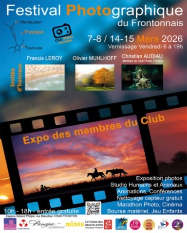 FRONTON Festival photo les 7, 8, 14 et 15/3