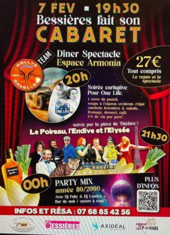 BESSIERES : Diner spectacle le 7/2