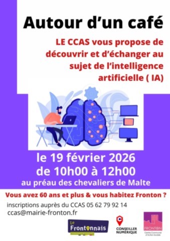 FRONTON : Atelier sur l'I.A le 19/2
