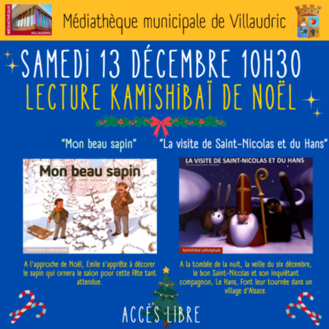 VILLAUDRIC : Lecture de Kamishibaï le 13/12