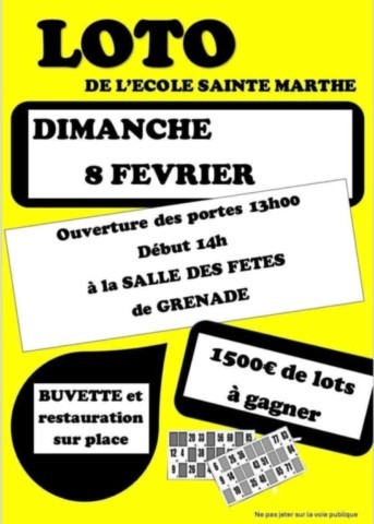 GRENADE : Loto le 8/2
