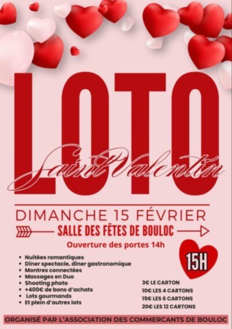 BOULOC : Loto le 15/2