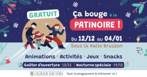 VILLEMUR sur TARN : patinoire du 11/12 au 4/1