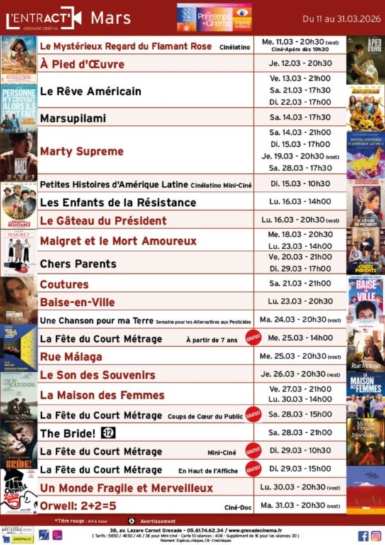 CINÈMA  À GRENADE SUR GARONNE