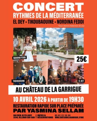 VILLEMUR sur TARN : Concert le 10/4