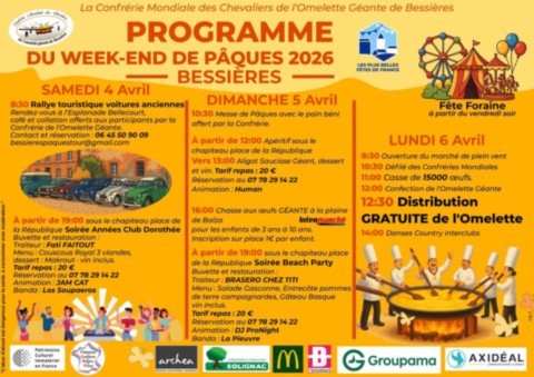 BESSIERES : Omelette géante les 4, 5 et 6/4