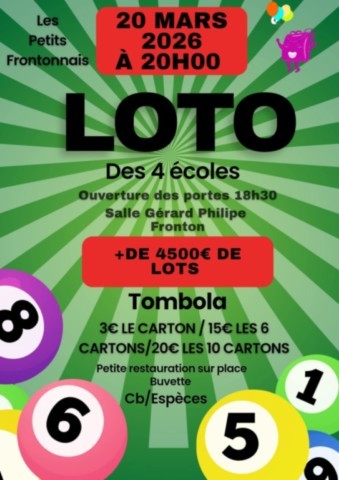 FRONTON : Loto le 20/3