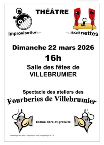 VILLEBRUMIER : Théâtre le 22/3