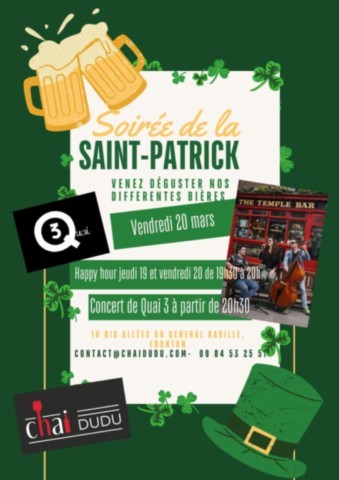 FRONTON : Soirée et Concert le 20/3