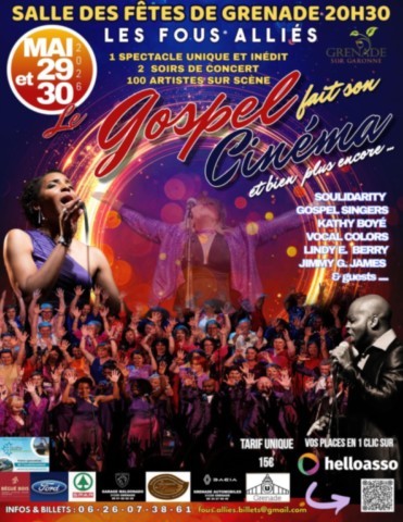 GRENADE : Spectacle les 29 et 30/5