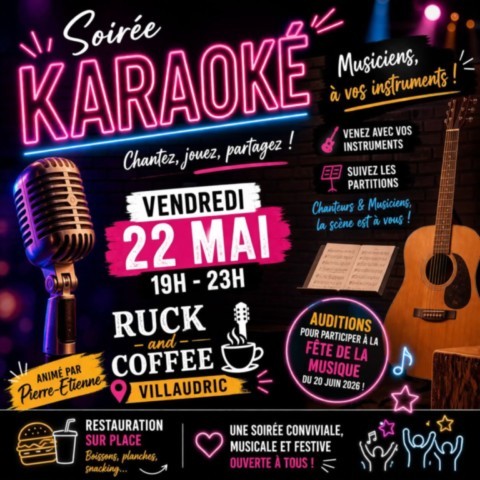 VILLAUDRIC : Karaoké le 22/5