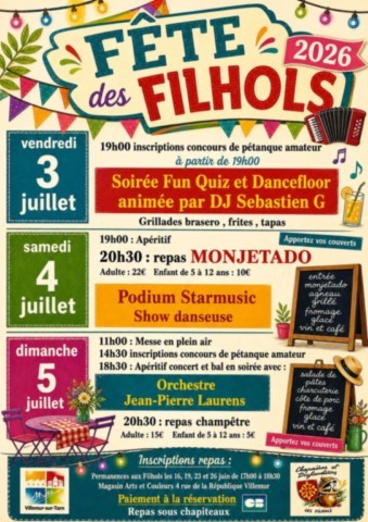 Fête des Filhols (VILLEMUR) les 3, 4 et 5/7