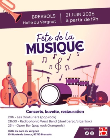 BRESSOLS : Fête de la musique le 21/6