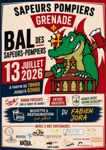 GRENADE : Bal des pompiers le 13/7