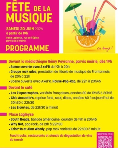 FRONTON : Ecole de musique le 20/6