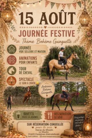 CASTELNAU D’ESTRETEFONDS : Animations le 15/8
