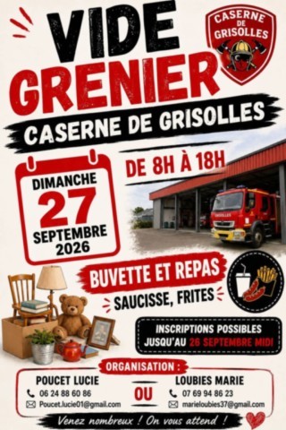 GRISOLLES : Vide-greniers le 27/9