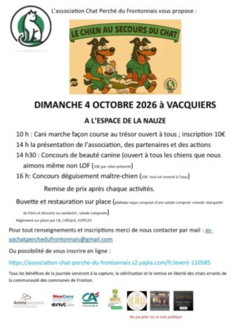 VACQUIERS : Animation canine le 4/10