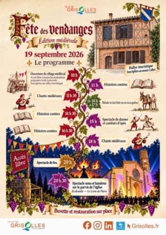 GRISOLLES : Fête des Vendanges le 19/9