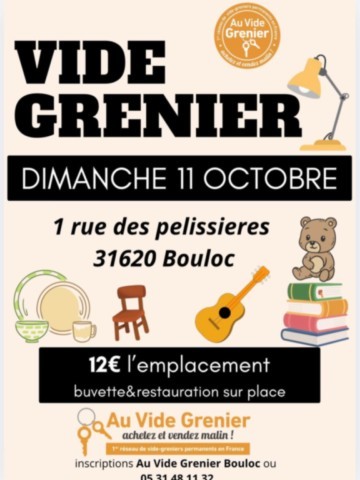 BOULOC : Vide-greniers le 11/10
