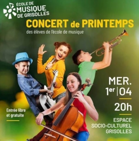 GRISOLLES : Concert le 1/4