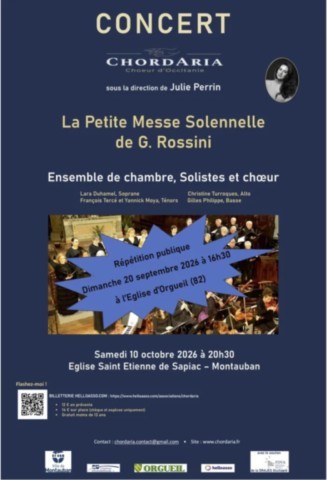 ORGUEIL : Répétion concert le 20/9