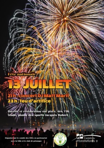 CASTELNAU D’ESTRETEFONDS : Animations le 14/7