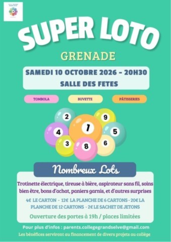 GRENADE : Loto le 10/10
