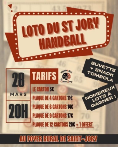 ST JORY : Loto le 28/3