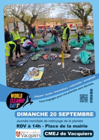 VACQUIERS : Nettoyons la nature le 20/9