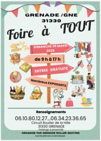 GRENADE : Foire à tout le 29/3