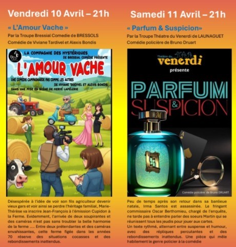 La Salvetat Belmontet : Théâtre les 10 et 11/4