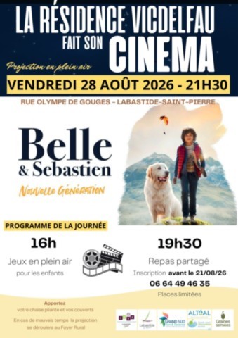 LABASTIDE ST PIERRE : Cinéma le 28/8