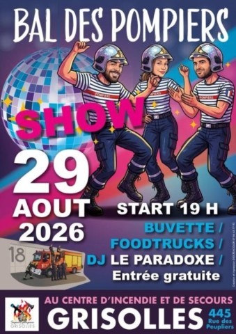 GRISOLLES : Bal des Pompiers le 29/8
