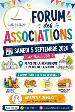 LABASTIDE ST PIERRE : Forum le 5/9