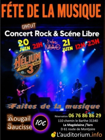 LA MAGDELAINE sur TARN : Concert les 20 et 21/6