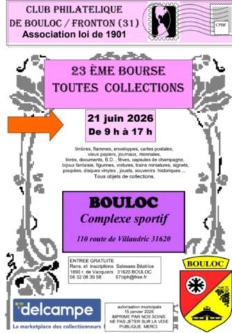 BOULOC : Bourse toutes collections le 21/6