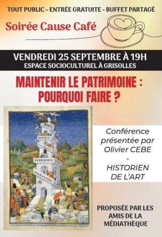 GRISOLLES : Cause Café le 25/9