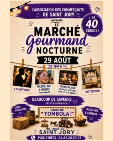 ST JORY : Marché nocturne le 29/8