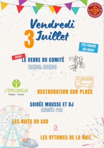 VILLENEUVE LES BOULOC : Fête du village les 3, 4 et 5/7