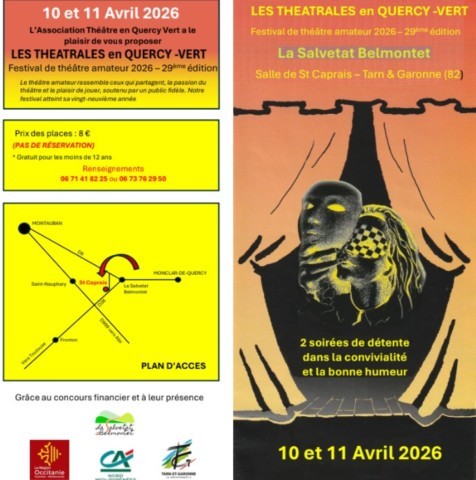 La Salvetat Belmontet : Théâtre les 10 et 11/4