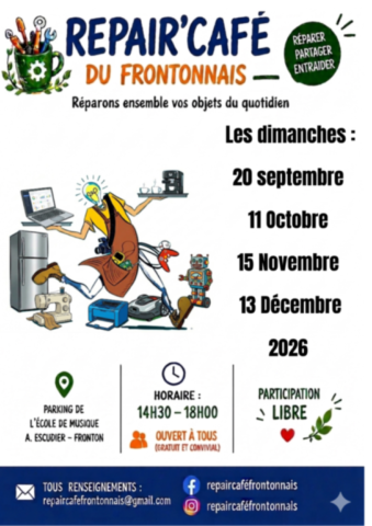 FRONTON : Repair cafè le 11/10