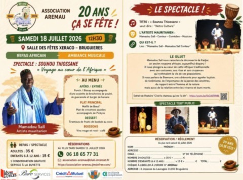 BRUGUIERES : Soirée africaine le 18/7